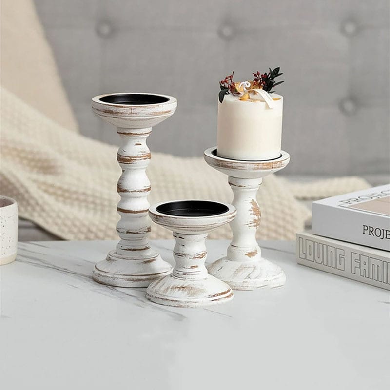 Kerzenständer Holz Rustikal