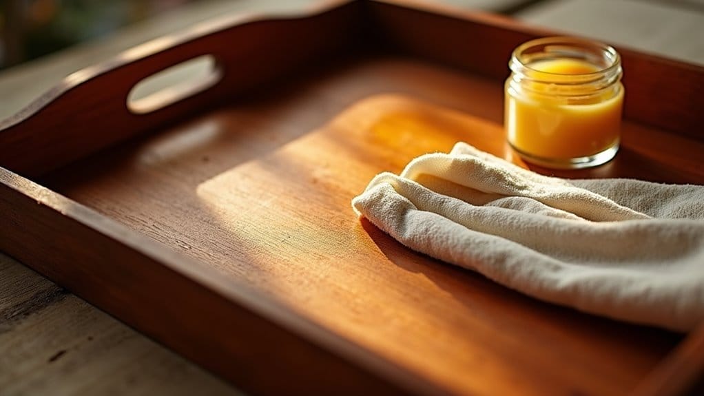 wie pflegt man dekotabletts aus holz richtig