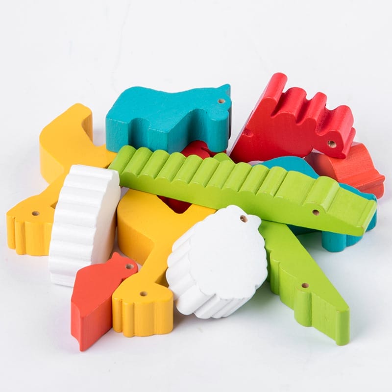 Buntes Balancier-Spielzeug für Kinder, Holztiere. Boote Spielzeug Großhandel.