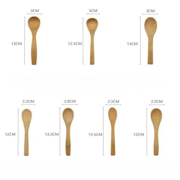 Holz Löffel Set mit verschiedenen Größen, ideal für Kaffee, Essen und Trinken. Günstige Holzlöffel im Großhandel.