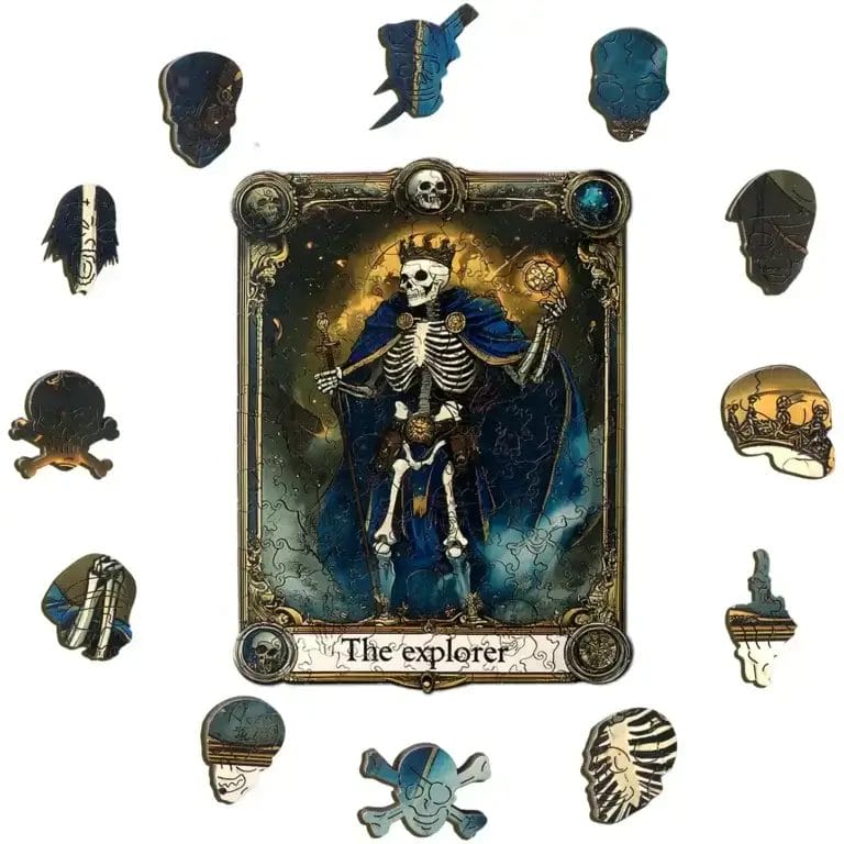 Skelett-Puzzle "The Explorer" mit 200 Holzteilen, Großhandel erhältlich.