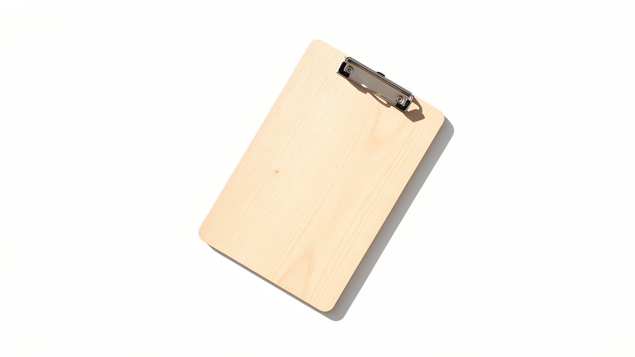 Holz-Klemmbrett, leer. Geeignet für Speisekarten Gestaltung.