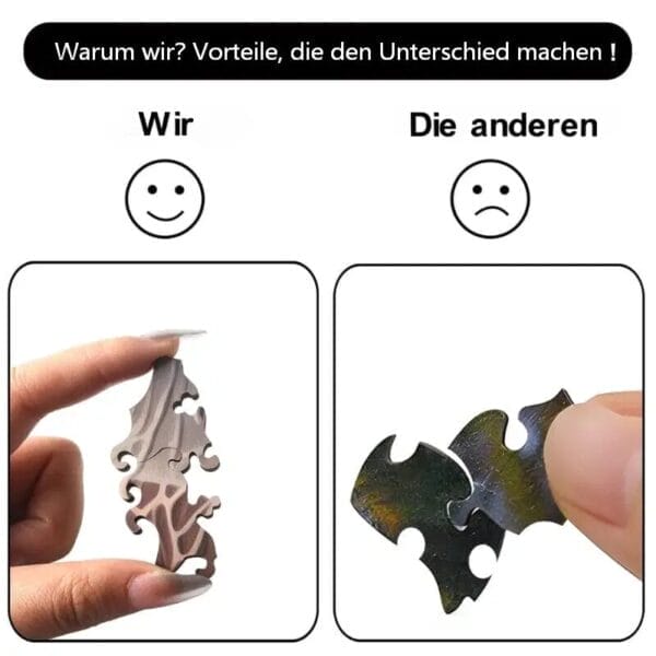 Puzzle Natur Holzpuzzle 200 Teile Meeresformen Laserzuschnitt